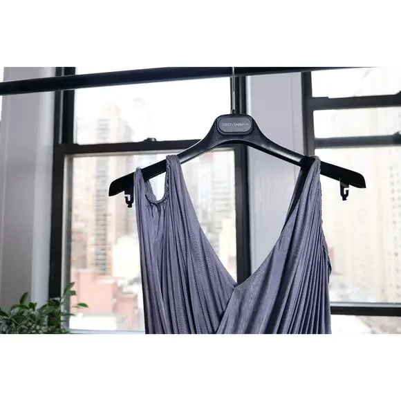 Alexander McQueen Vintage Gray Ruffle Dress S/S 2007 (Size IT44)